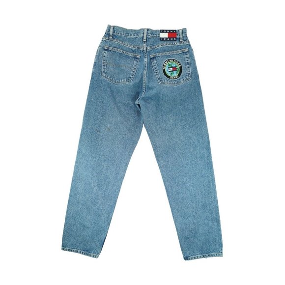 TOMMY HILFIGER TH Men Freedom Vintage 90s Cotton Denim Jean - 32x32‎ Blue X1659